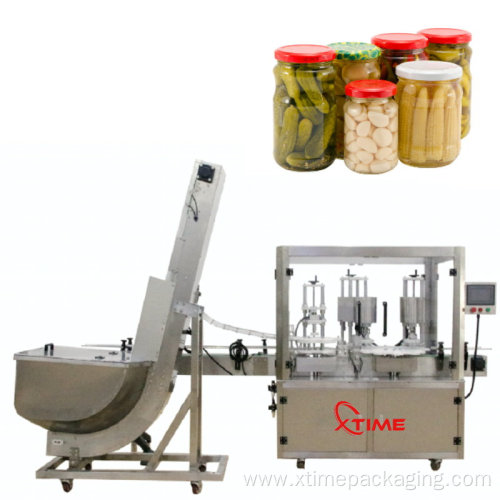 cucumber pickle scale weighing filling jars packaging